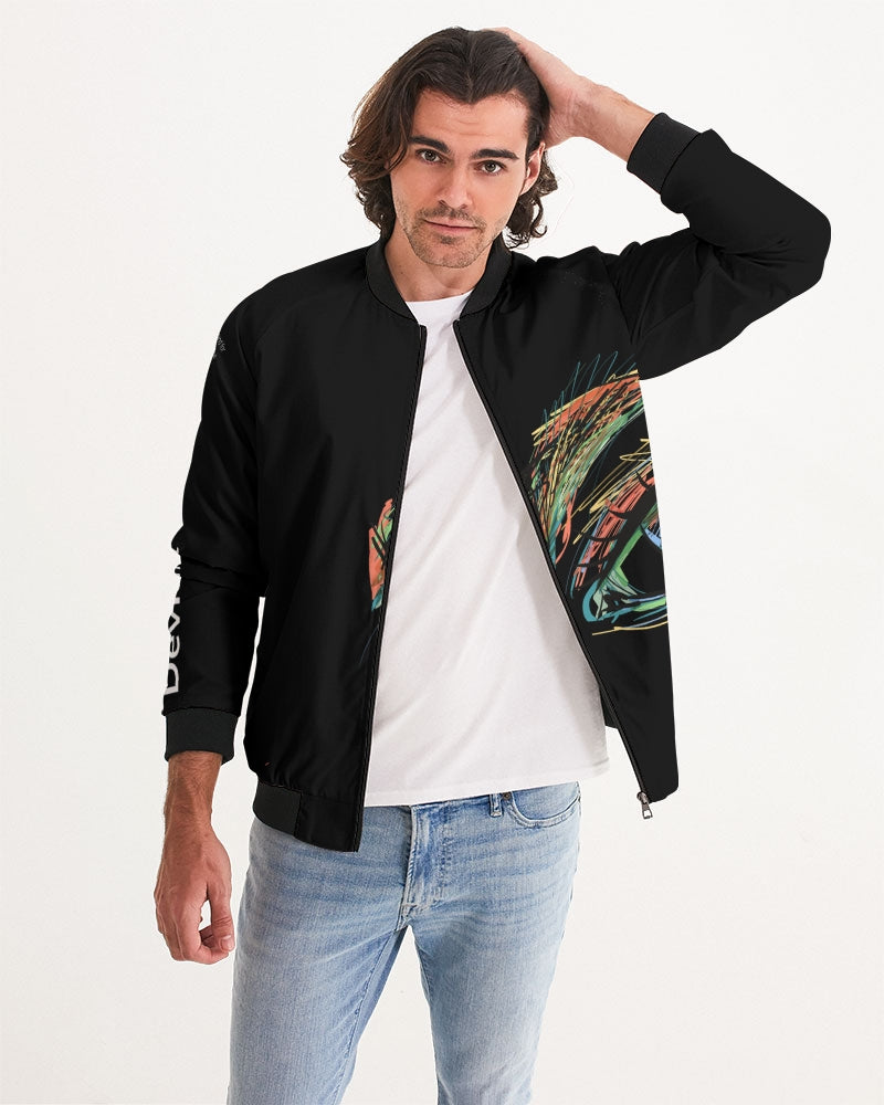Deviant Genius© Deluxe Black Men's Bomber Jacket