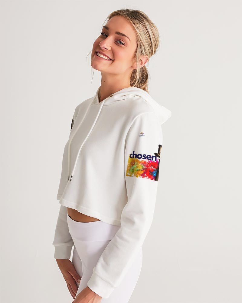 Chosen Women's All-Over Print Cropped Hoodie