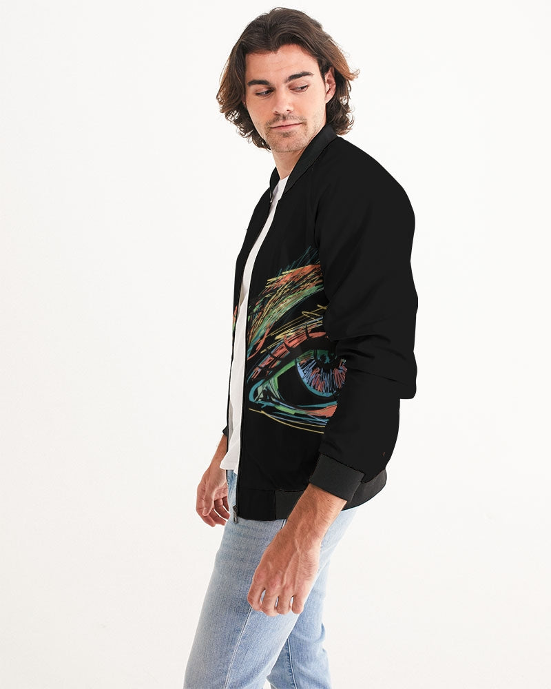 Deviant Genius© Deluxe Black Men's Bomber Jacket