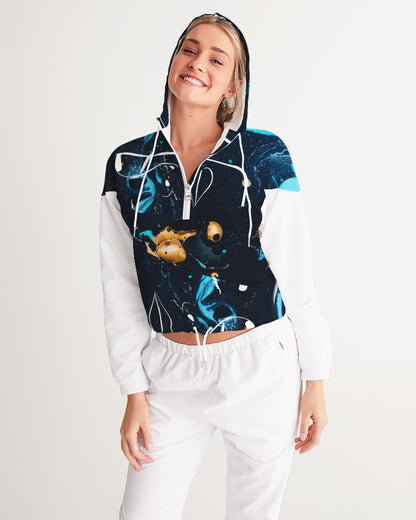 Cosmic Child Women's Cropped Windbreaker