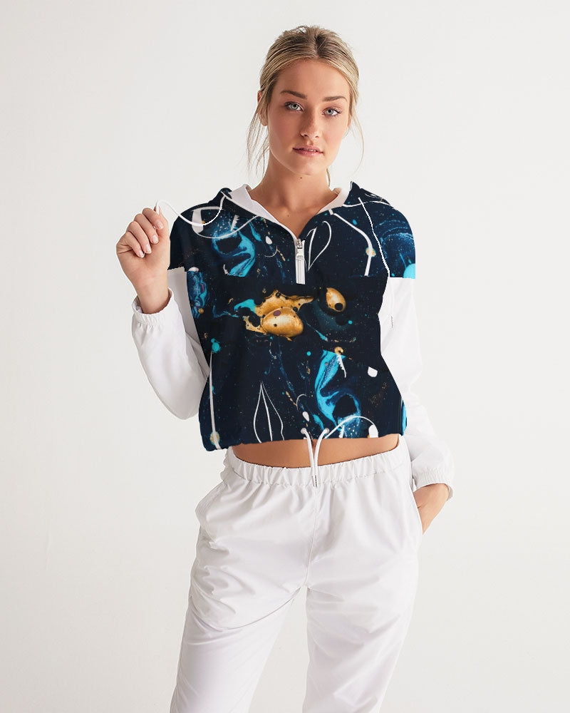 Cosmic Child Women's Cropped Windbreaker