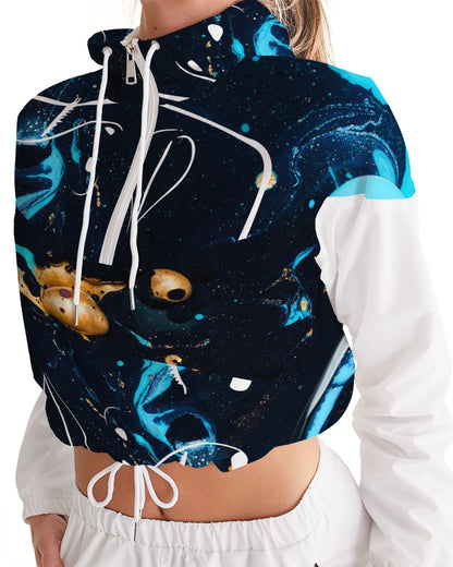 Cosmic Child Women's Cropped Windbreaker