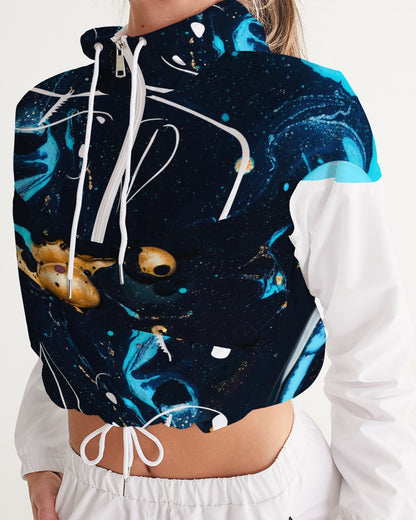 Cosmic Child Women's Cropped Windbreaker