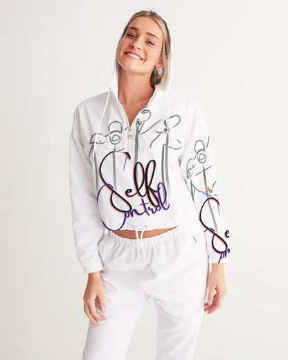 Handed to Me Women's Cropped Windbreaker