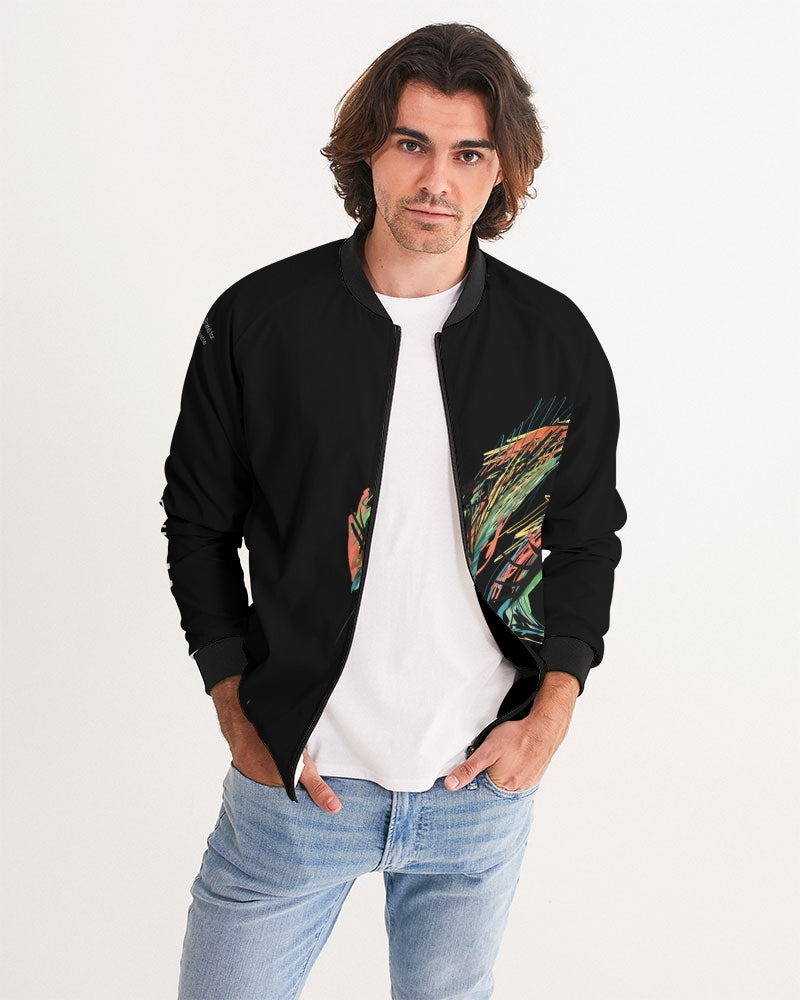 Deviant Genius© Deluxe Black Men's Bomber Jacket