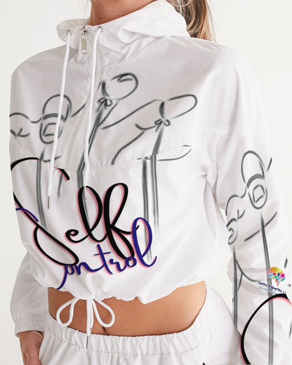 Handed to Me Women's Cropped Windbreaker