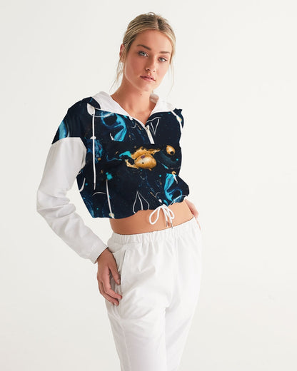 Cosmic Child Women's Cropped Windbreaker